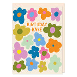 Birthday Babe Floral Birthday Card