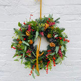 Woodland Spice | Christmas Door Wreath | Festive Workshop