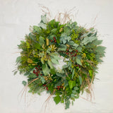 Winter Hedgerow | Fresh Christmas Door Wreath