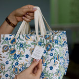 Hand Block Printed Gift Bags (Medium) - Indigo
