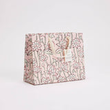 Hand Block Printed Gift Bags (Medium) - Pink Earth