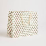 Hand Block Printed Gift Bags (Large) - Blush