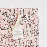Hand Block Printed Gift Bags (Medium) - Pink Earth