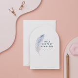 Feather Sympathy Card | Condolences Cards | Greeting Cards