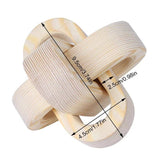 Wood Knot Decor Ornament: Light Wood