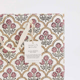 Hand Block Printed Gift Bags (Medium) - Pink Earth