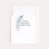 Feather Sympathy Card | Condolences Cards | Greeting Cards