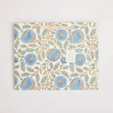 Hand Block Printed Gift Bags (Large) - Blue Stone - Chobham Flowers #