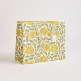 Hand Block Printed Gift Bags (Large) - Sunshine - Chobham Flowers #