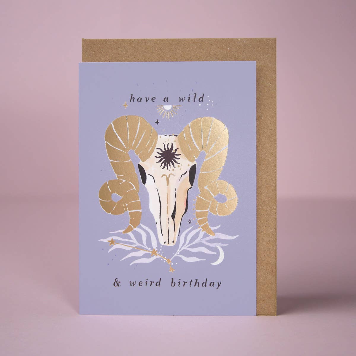 Ram Zodiac Birthday Card | Aries Star Sign | Astrology Cards - Chobham Flowers #
