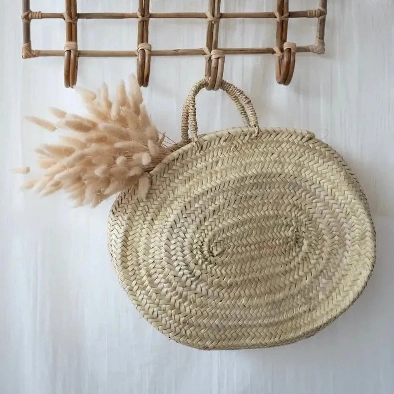 Straw bag Moroccan Basket || FRENCH BASKET - Chobham Flowers #40 cm
