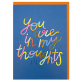'You are in my thoughts' card - Chobham Flowers #