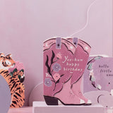 Cowboy Boots Birthday Card | Cowgirl Birthday Card | Western