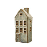 LED Ceramic House Decoration – Soft White Glaze