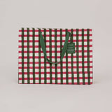 Block Printed Gift Bags (Large) - Holly Green