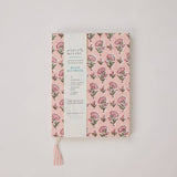 Block Printed Ruled Notebook (A5) - Ditsy Floral Blush