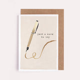 Just A Note Card | Everyday Greeting Card | Thinking of You