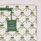 Block Printed Gift Bags (Large) - Holly Green