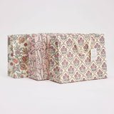 Hand Block Printed Gift Bags (Medium) - Pink Earth