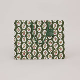 Block Printed Gift Bags (Large) - Holly Green