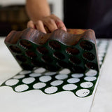 Block Printed Gift Bags (Small) - Holly Green