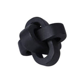 Wood Knot Decor Ornament: Black