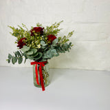 Red Rose & Eucalyptus | Vase Arrangement | Christmas Flowers