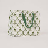 Block Printed Gift Bags (Medium) - Holly Green