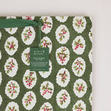 Block Printed Gift Bags (Large) - Holly Green