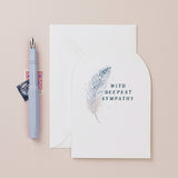 Feather Sympathy Card | Condolences Cards | Greeting Cards