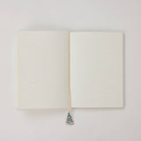 Block Printed Ruled Notebook (A5) - Trellis Indigo