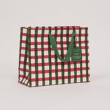 Block Printed Gift Bags (Medium) - Holly Green