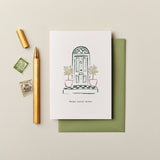 Housewarming Sketch Card | New Home Card | Stylish Home Card
