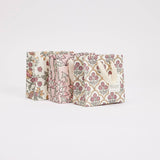 Hand Block Printed Gift Bags (Small) - Pink Earth