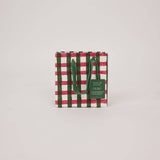 Block Printed Gift Bags (Small) - Holly Green