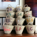 French basket, Straw tote bag, Grocery bag, woven bag: XLarge