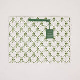 Block Printed Gift Bags (Large) - Holly Green