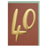 Age 40 card - Chobham Flowers #