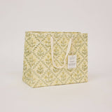 Block Printed Gift Bags (Medium) - Buttercream