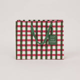 Block Printed Gift Bags (Medium) - Holly Green
