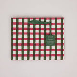 Block Printed Gift Bags (Medium) - Holly Green