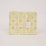 Block Printed Gift Bags (Medium) - Buttercream