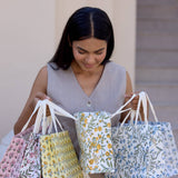 Block Printed Gift Bags (Medium) - Blue Stone Refresh