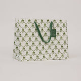 Block Printed Gift Bags (Large) - Holly Green