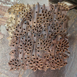 Block Printed Wrapping Paper Sheets - Lotus Indigo