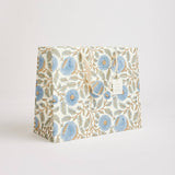 Hand Block Printed Gift Bags (Large) - Blue Stone - Chobham Flowers #