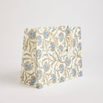 Hand Block Printed Gift Bags (Large) - Blue Stone - Chobham Flowers #