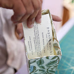 Hand Block Printed Gift Bags (Large) - Blue Stone - Chobham Flowers #