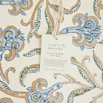 Hand Block Printed Gift Bags (Large) - Blue Stone - Chobham Flowers #