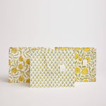 Hand Block Printed Gift Bags (Large) - Sunshine - Chobham Flowers #